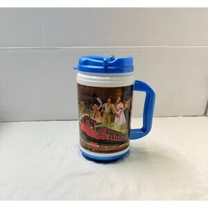 SILVER DOLLAR CITY 2008 SCENIC RAILWAY GRANDFATHERED REFILLABLE PLASTIC MUG WLid